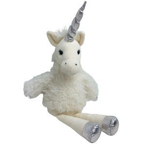 Jellycat London Plush Pearl The Unicorn White Silver 15" Stuffed Animal Horse